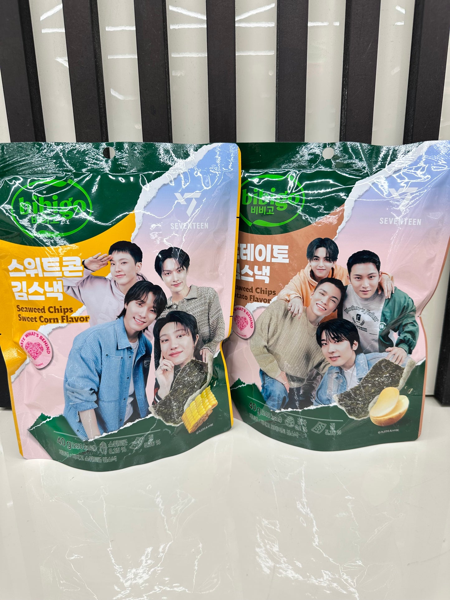 Chips di alghe Bibigo x Seventeen