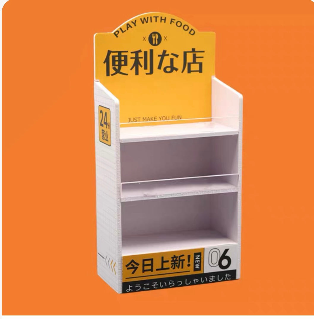 Scaffali supermercato in miniatura