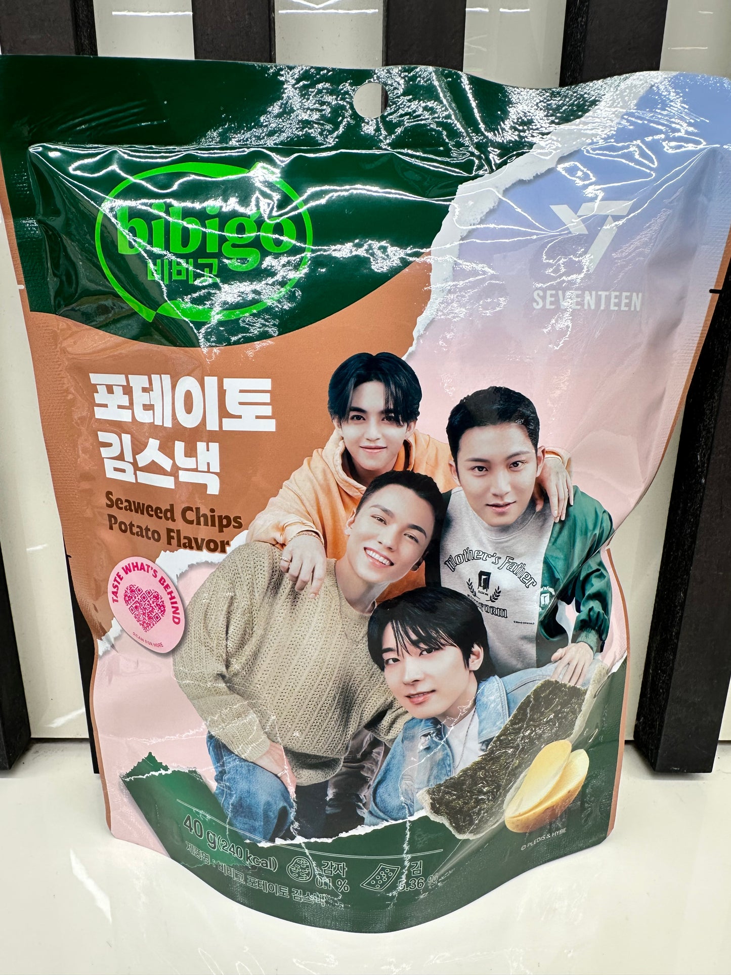 Chips di alghe Bibigo x Seventeen