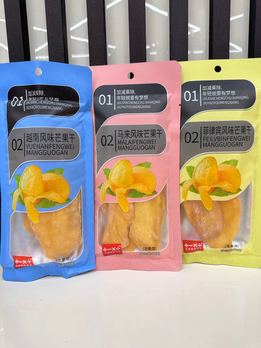 Snack mango essicato
