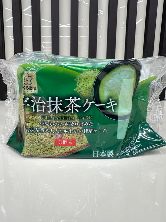 Castella cake al matcha