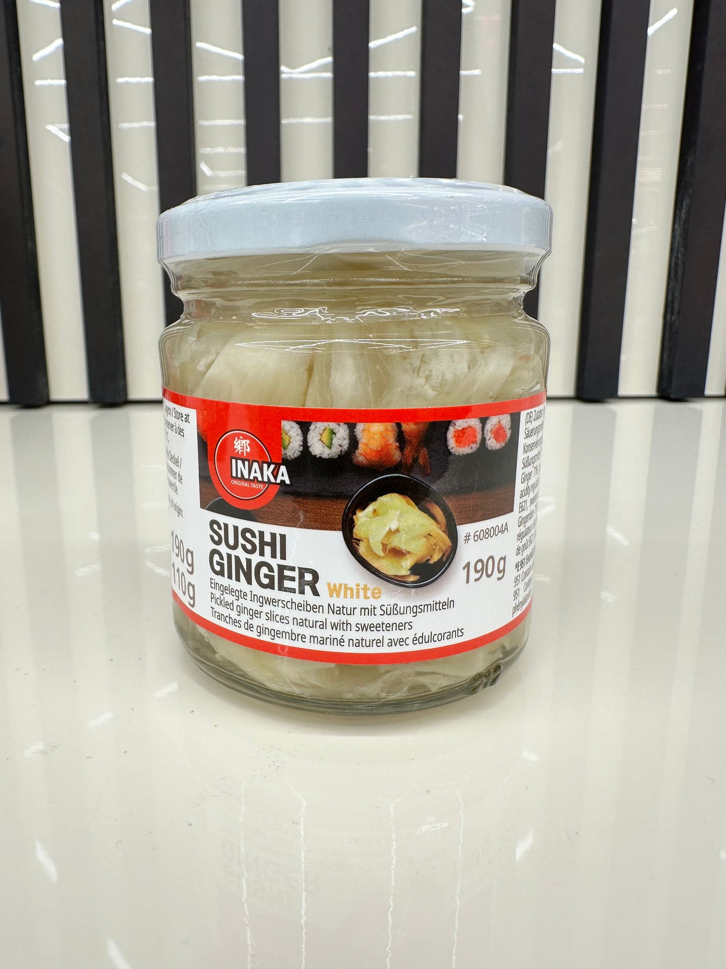 Sushi ginger in vetro