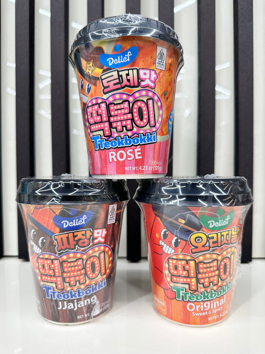 Tteokbokki Delief (dolce piccante, jjajang, rosè)
