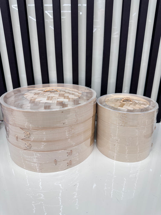 Vaporiera in bamboo