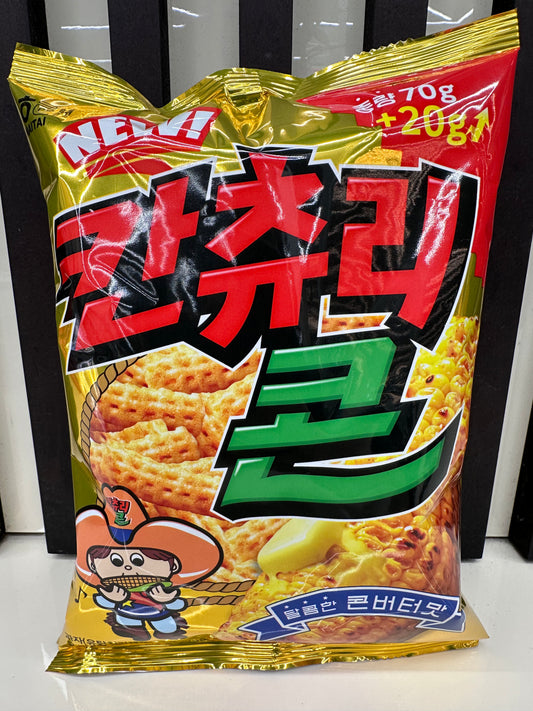 Hatai snack croccante coreano gusto mais al burro