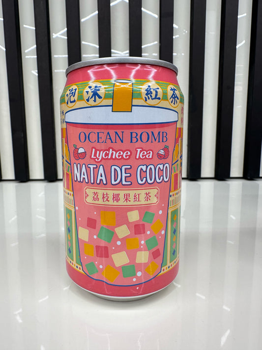 Lychee tea con nata de coco